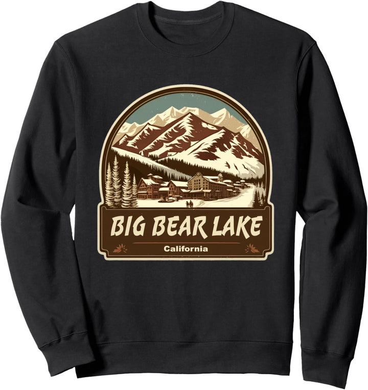 Retro-Stil Big Bear Lake California Outdoor Sweatshirt