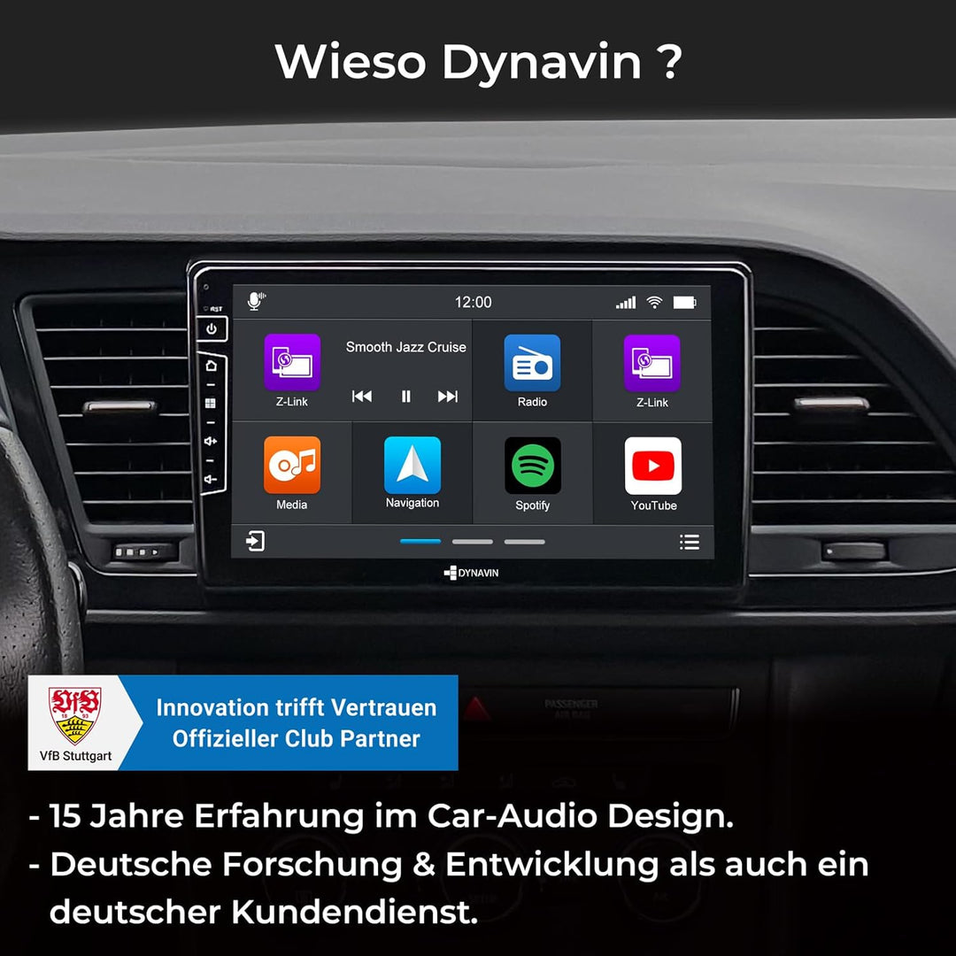 DYNAVIN Android Autoradio Navi für Seat Leon Mk3, 9 Zoll OEM Radio mit Wireless Carplay und Android