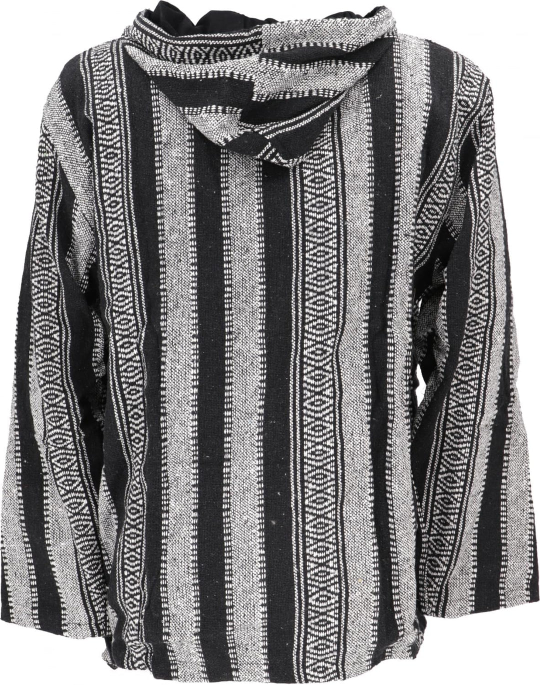 GURU SHOP Goa Kapuzenshirt, Baja Hoodie, Style Kapuzenpullover, Herren, Baumwolle, XXL Schwarz