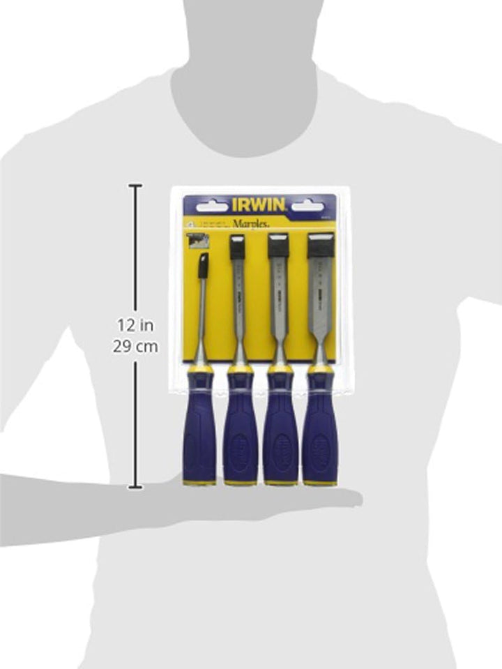 Irwin 10505173 M500 Bevel Edge-Meissel mit Schlagkappe Set (4-teilig)