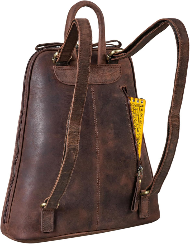 STILORD 'Martha' Lederrucksack Frauen Vintage Daypack Damen Rucksack Elegant und Modern für City Aus