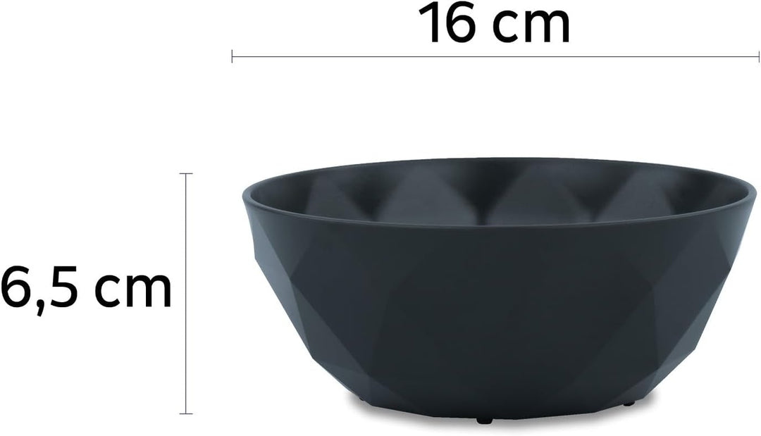 silwy® Super-Magnet-Bowl GREY (2er-Set) HIGH-TECH-Kunststoff - perfekt für Camping, Caravaning und B