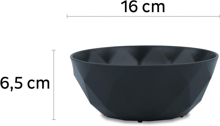 silwy® Super-Magnet-Bowl GREY (2er-Set) HIGH-TECH-Kunststoff - perfekt für Camping, Caravaning und B