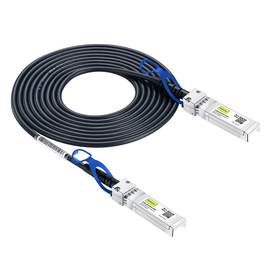 10Gtek 25G SFP28 DAC Kabel 0.3-Meter(0.98ft), 25GBASE-CR Passive Direct Attach Copper Twinax Cable f