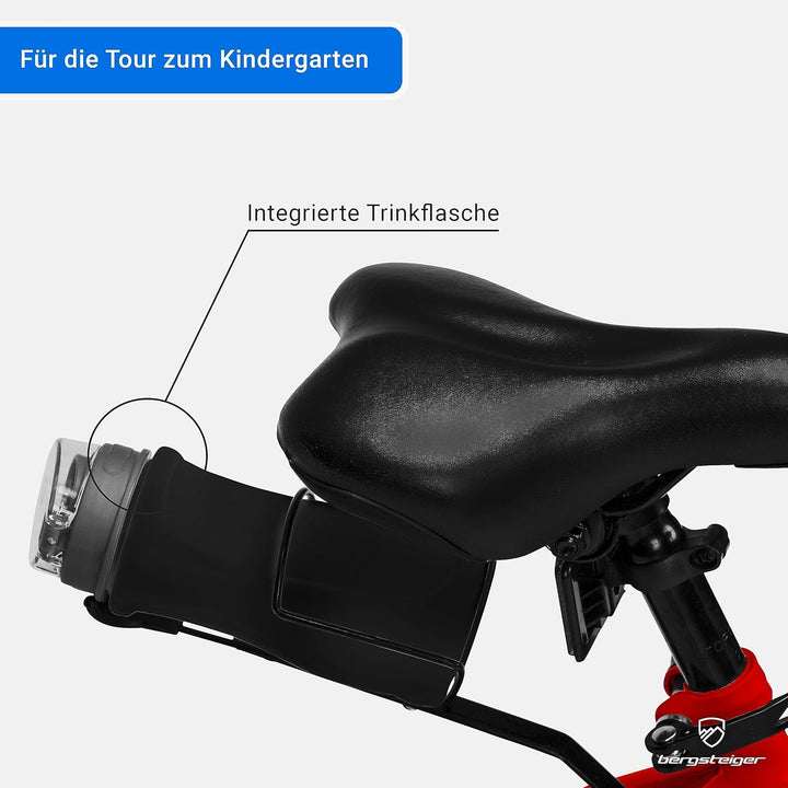 Bergsteiger Monaco 16 Zoll Kinderfahrrad, geeignet für 4, 5, 6 Jahre, BMX, Stützräder, Rücktrittbrem