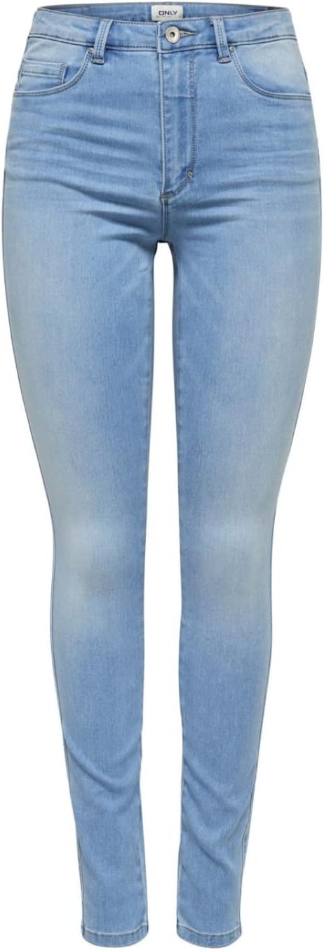 ONLY Female Skinny Jeans ONLROYAL Mittlere Taille Skinny Fit Jeans M / 32L Blauhell, M / 32L Blauhel