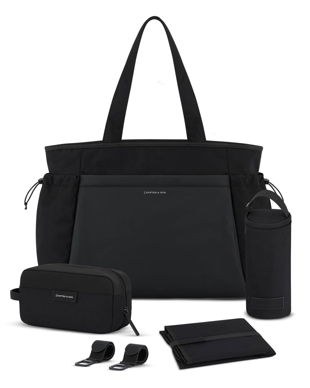 Kapten & Son Shopper Hellvi Diaper Set 25 L | Wickeltasche mit Kinderwagen- und Kofferbefestigung |