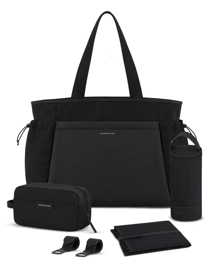 Kapten & Son Shopper Hellvi Diaper Set 25 L | Wickeltasche mit Kinderwagen- und Kofferbefestigung |