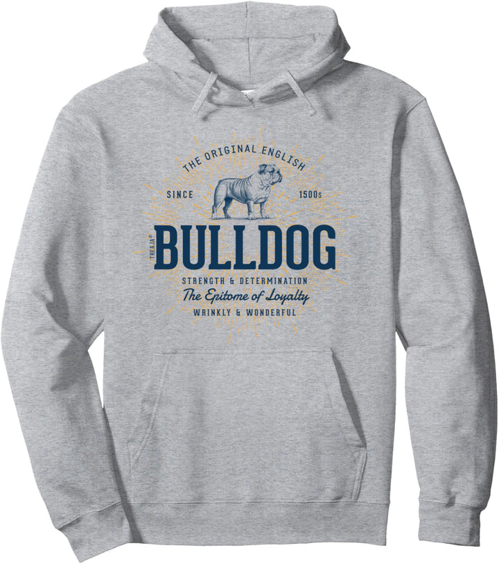 Retro-Stil Englische Bulldogge Vintage Pullover Hoodie