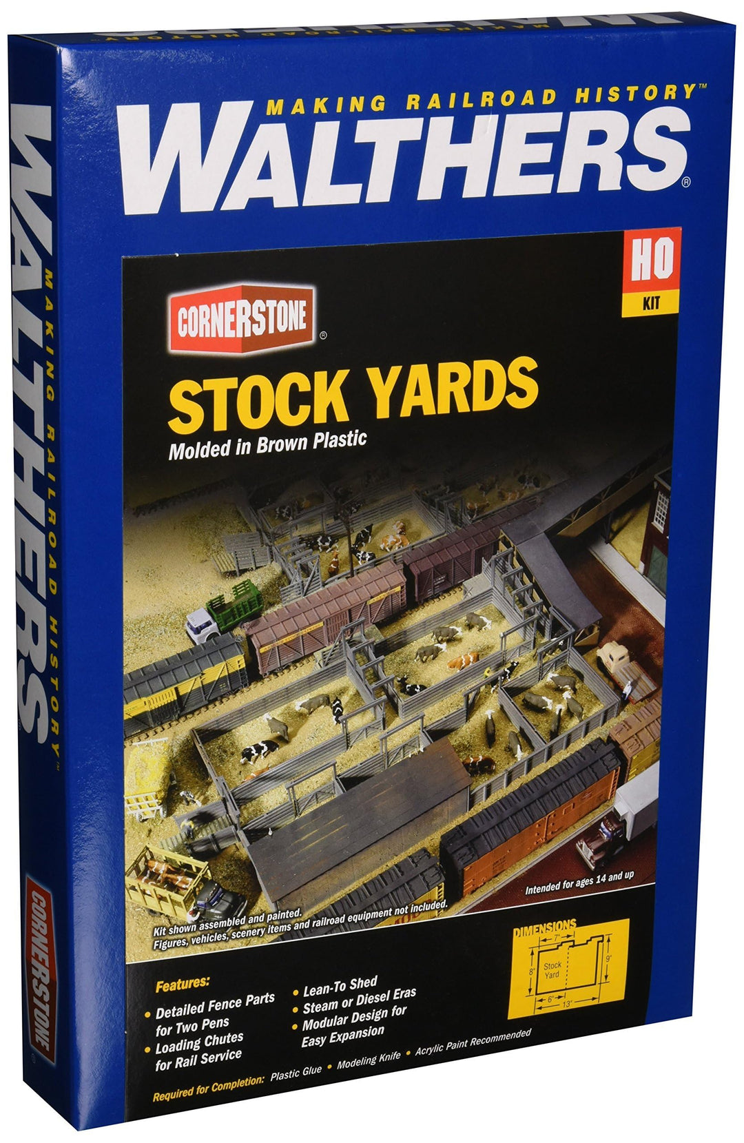 Walthers Cornerstone 933-3047 Modellbau, Hobby, Zusammenbau, detailliert, Mehrfach, One Size