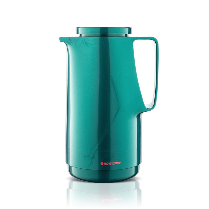 ROTPUNKT Isolierkanne 1L - Premium Kaffekanne Made in Germany I Hält bis zu 24 Std heiss I Warmhalte