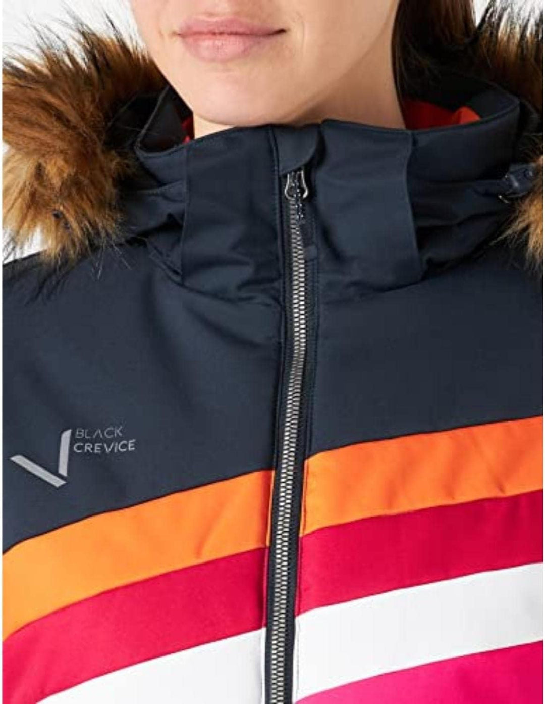 Black Crevice Damen-Skijacke I Damen-Winterjacke in verschiedenen Farben &amp; Grössen I Wind- &amp; wasserd