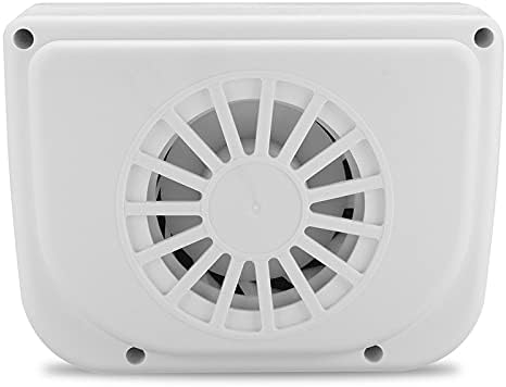 Riloer Auto-Solarventilator, Power-Abluftkühler-Klimaanlage, solarbetriebener weisser tragbarer Lüft