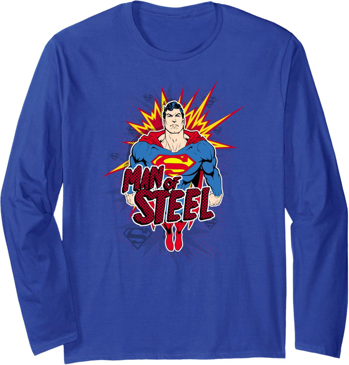 Superman Steel Pop Langarmshirt