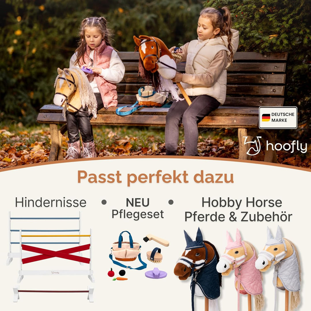 Hobby Horse Stall 2 Pferde – Praktische Halterung für Steckenpferde | Hochwertiger Hobby Horsing Pfe