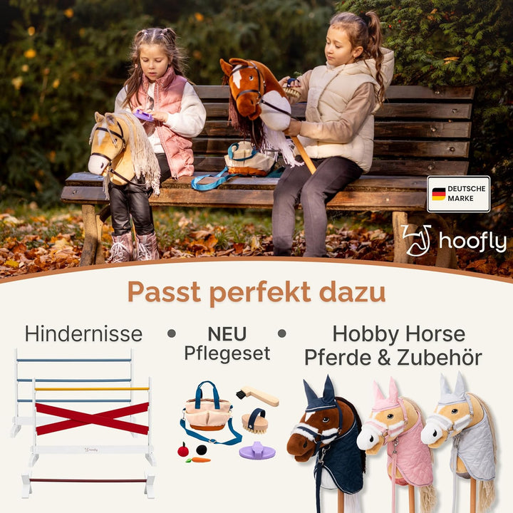 Hobby Horse Stall 2 Pferde – Praktische Halterung für Steckenpferde | Hochwertiger Hobby Horsing Pfe