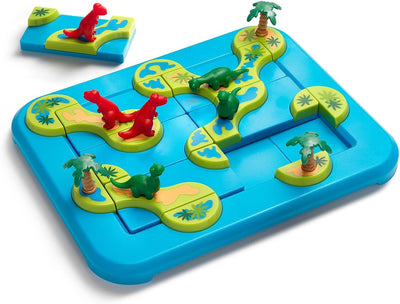 smart games - Dinosaurs Mystic Islands, Puzzle Game with 80 Challenges, 6+ Years, 24 x 24 x 6 cm (Lx