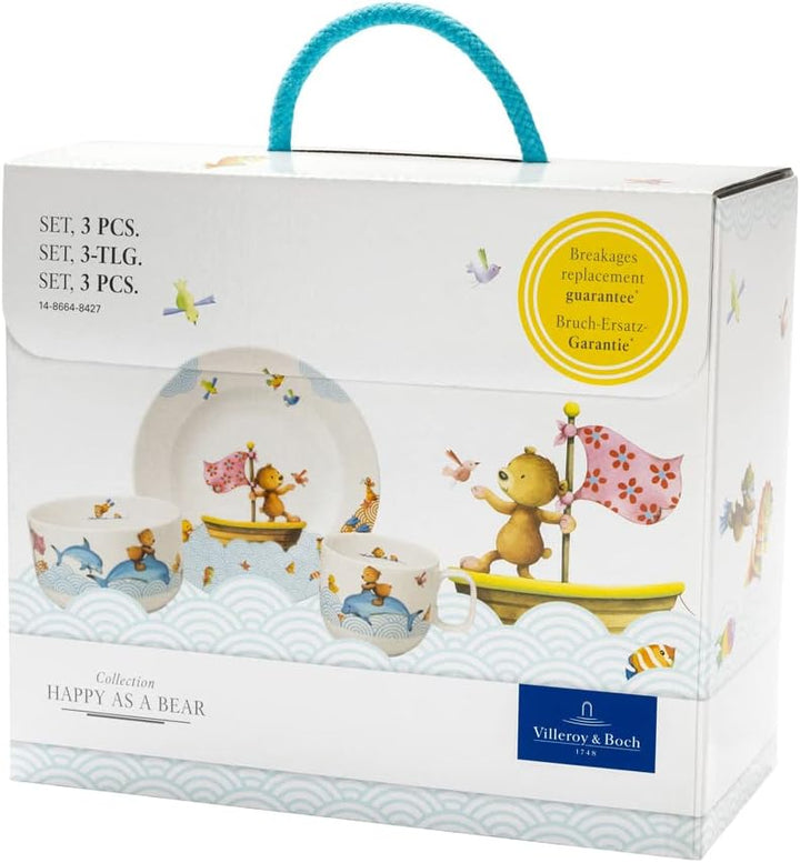 3-tlg. Kindergeschirr Set HAPPY AS A BEAR Villeroy & Boch