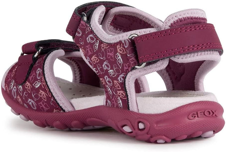 Geox Mädchen J Whinberry G Sandal 26 EU Dk Raspberry Pink, 26 EU Dk Raspberry Pink