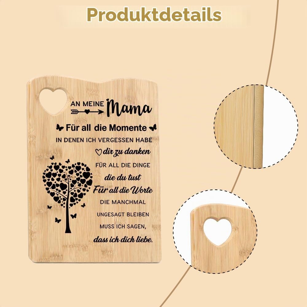Muttertagsgeschenke Für Mama Schneidebrett Holz Geschenke Für Mama Geschenk Geburtstagsgeschenk Für