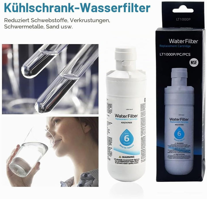 SUNERLORY Kühlschrank-Wasserfilter, LT1000p, Ersatz für Kenmore9980, 300 Gall-Kapazität, Ersatz-Kühl
