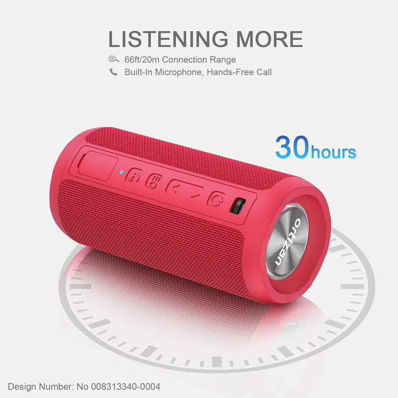 Ortizan Bluetooth Lautsprecher mit Licht, Musikbox Tragbarer Bluetooth Box mit IPX7 wasserdicht, Dua
