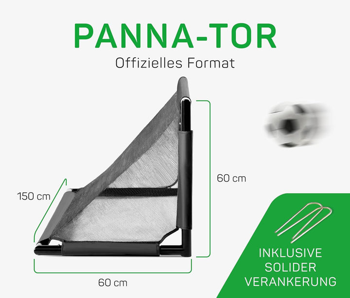 Salta Techniq - Panna Tor - Mini Fussballtor für Kinder und Erwachsene - Inklusive Verankerung - 150