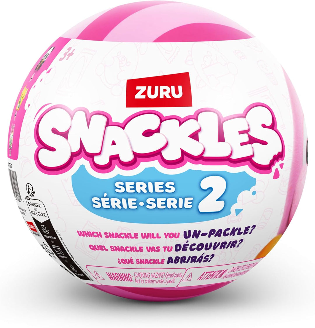 Snackles Serie 2 13 cm ZURU Kuschelig-weiches, beruhigendes, 13 cm grosses Plüschspielzeug mit lizen
