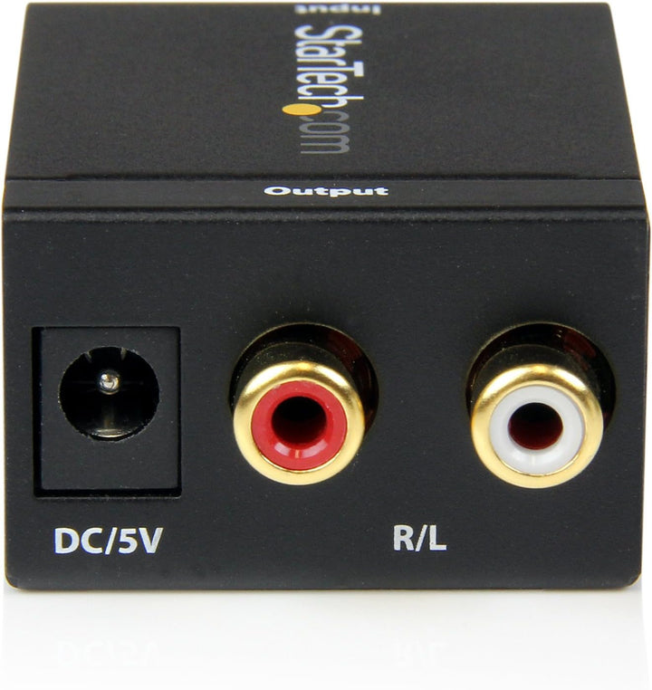 StarTech.com SPDIF Digital Koaxial und Toslink (Optisch) auf Stereo RCA Audio Konverter Toslink/Digi