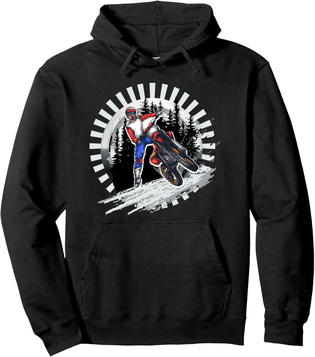 Biker Motorrad Bike Dirt Motocross Motorsport Sport Geschenk Pullover Hoodie