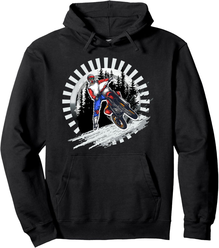Biker Motorrad Bike Dirt Motocross Motorsport Sport Geschenk Pullover Hoodie