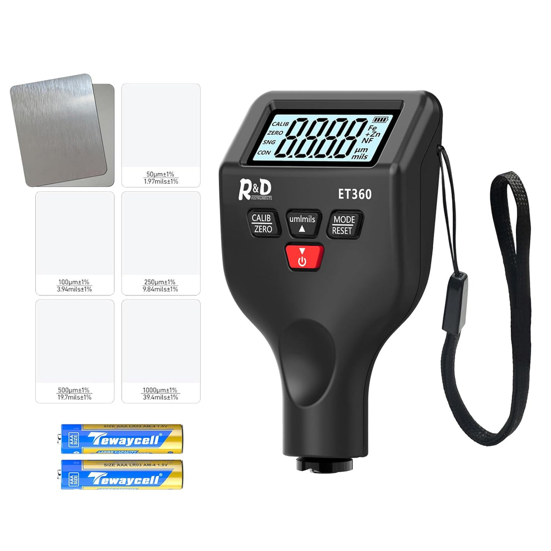 Lackmessgerät Auto RDINSCOS Schichtdickenmessgerät Autolack Lackdickenmessgerät für Auto Car Karosse