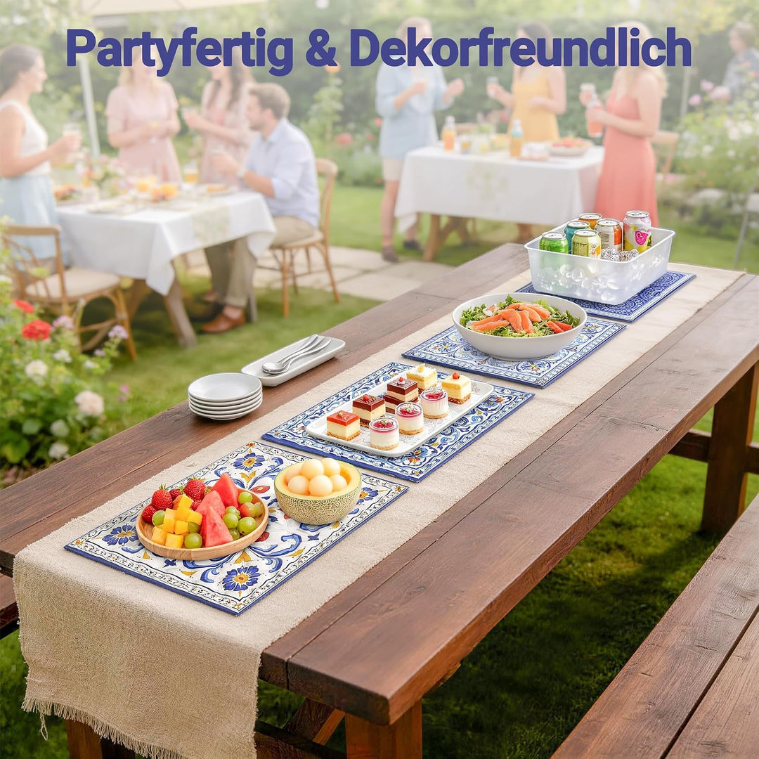 4 Stück Fefrierbare Kühlmatte für Lebensmittel 40 x 30 cm | Wiederverwendbare, 2 Gel und 2 PCM-Matte