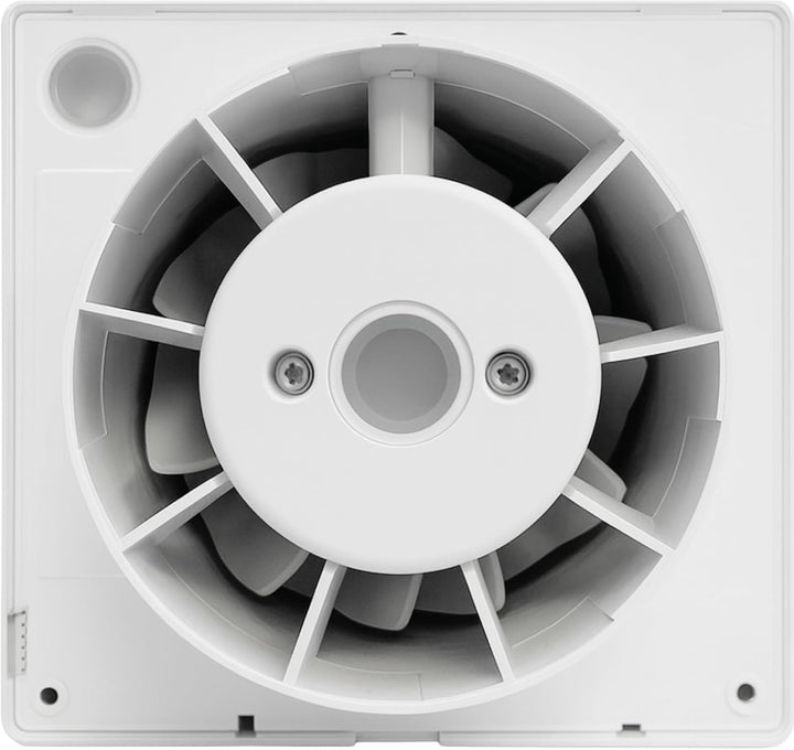 MKK Wohnraumventilator 100mm Wandmontage Lüfter Leise Badlüfter Weiss (Nachlauf), Nachlauf