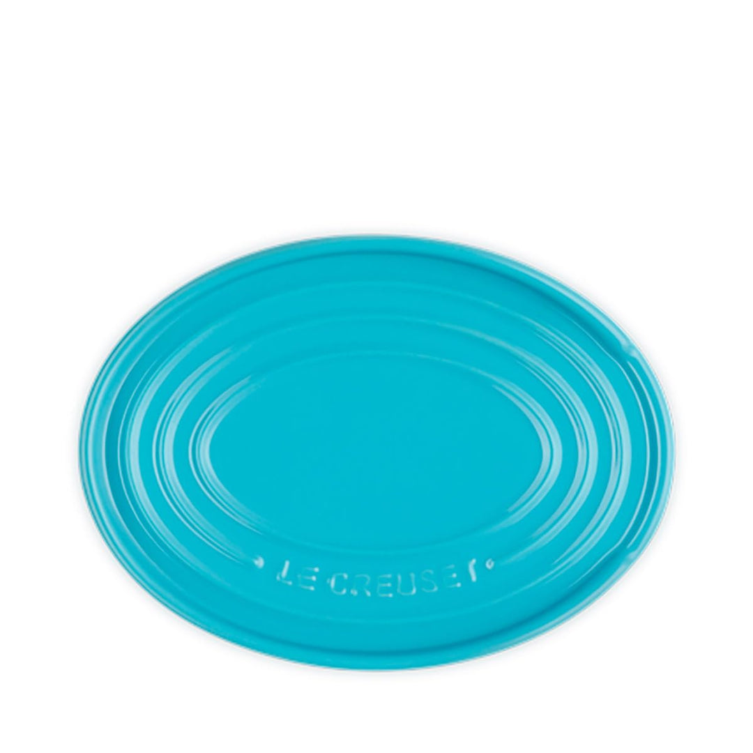 Le Creuset ovale Löffelablage aus Steinzeug, Karibik, 71507151700099, Karibik