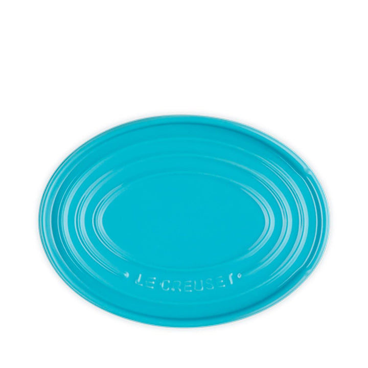 Le Creuset ovale Löffelablage aus Steinzeug, Karibik, 71507151700099, Karibik