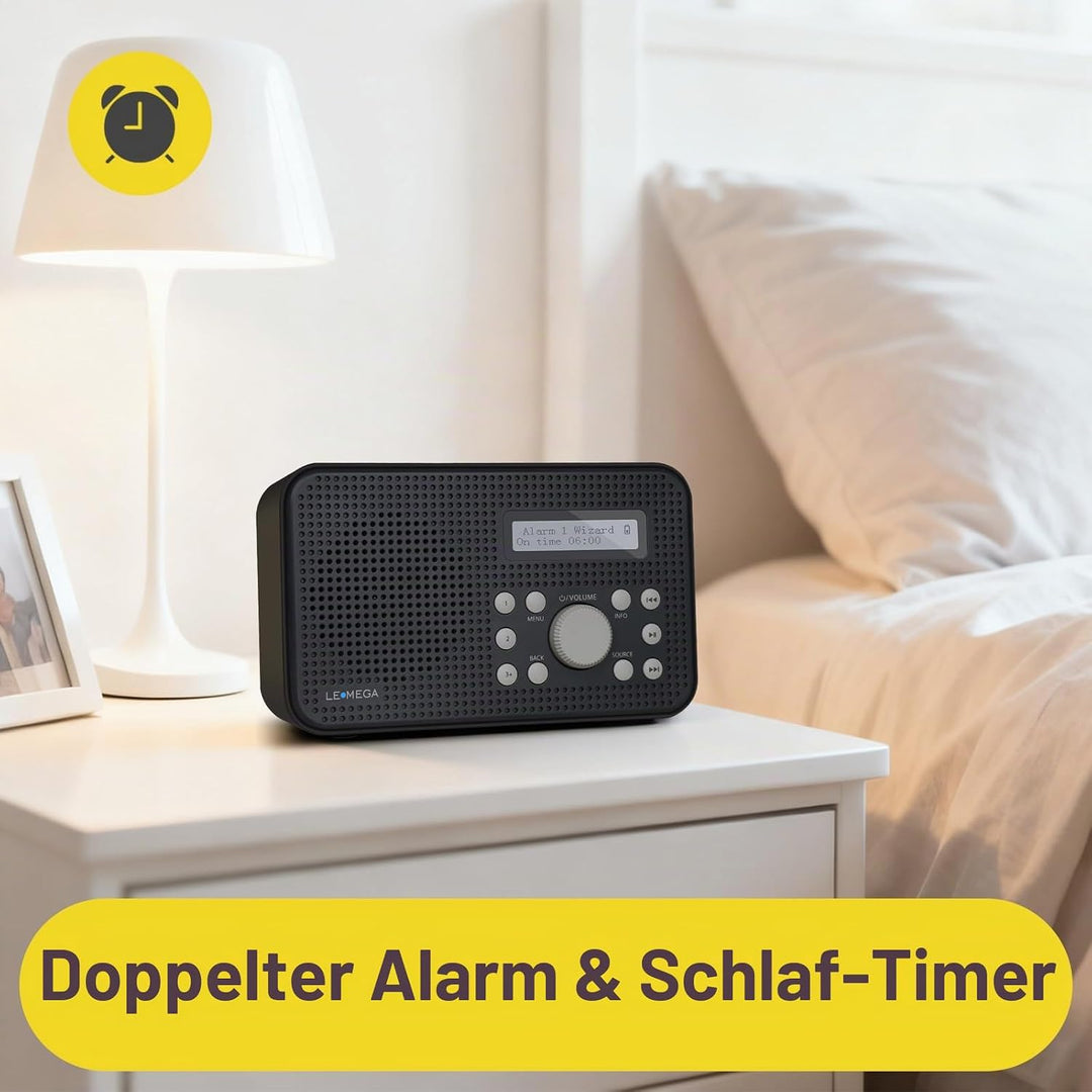 LEMEGA MP2 Portable DAB Radio (Dunkelgrau, MP2) MP2 Dunkelgrau, MP2 Dunkelgrau