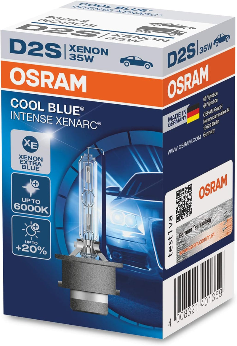 Osram XENARC COOL BLUE INTENSE D2S HID Xenon-Brenner, Entladungslampe, 66240CBI, Faltschachtel (1 St