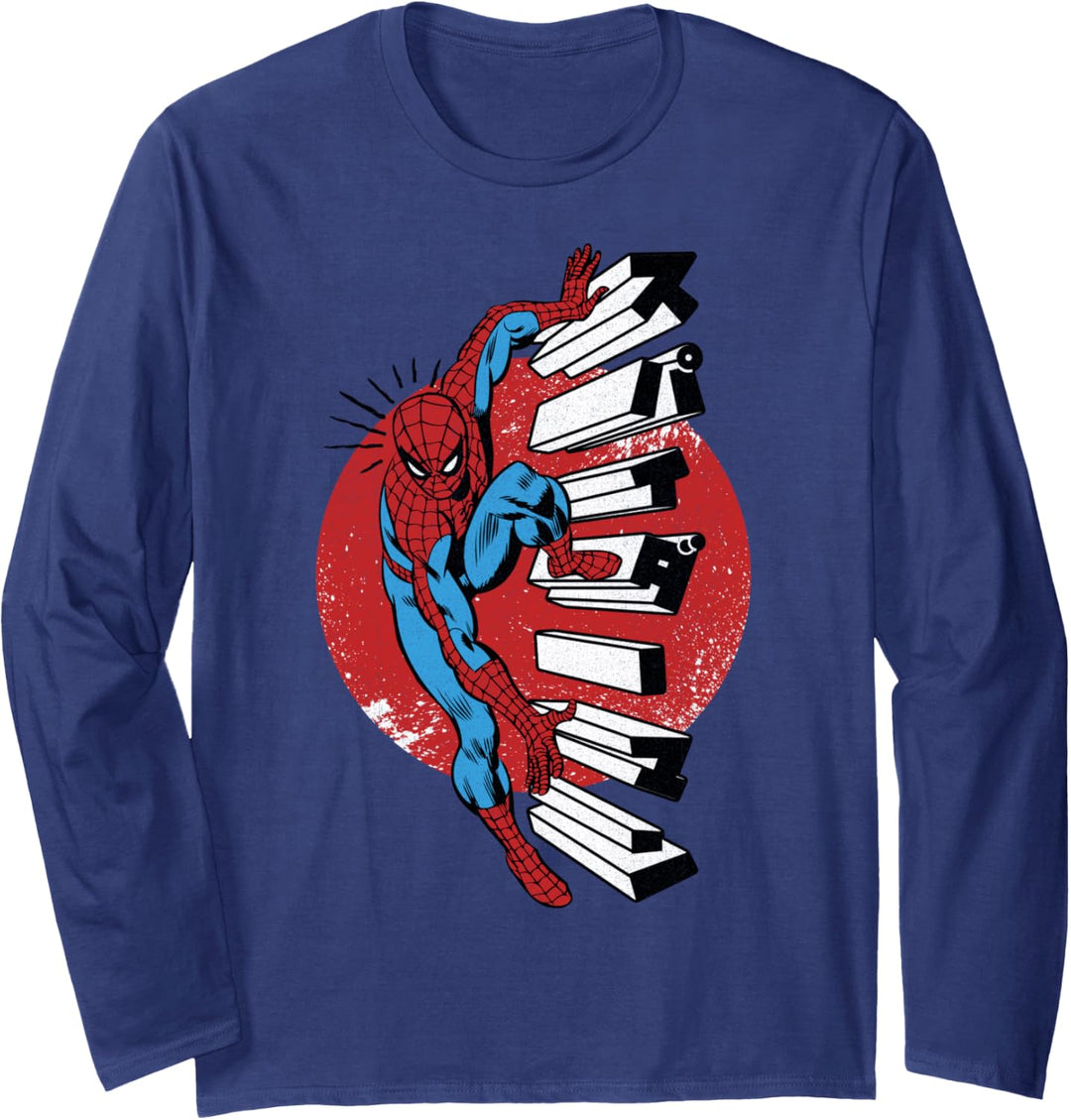 Marvel Spider-Man Spidey Senses Portrait Langarmshirt