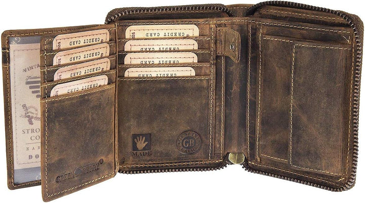 Greenburry Vintage Sternzeichen Geldbörse Leder 10 cm