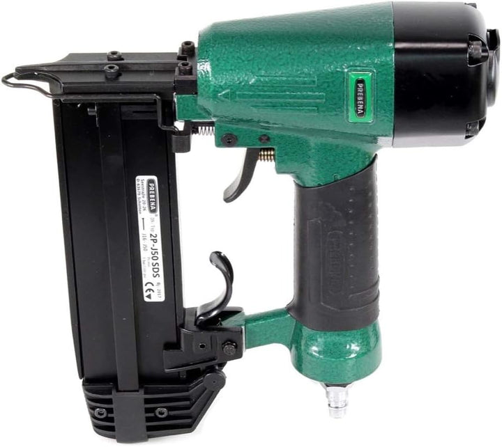 Prebena 2P-J50SDS Luftdruck Druckluftnagler 5-7 bar im Transportkoffer + Prebena Stauchkopfnägel Bra