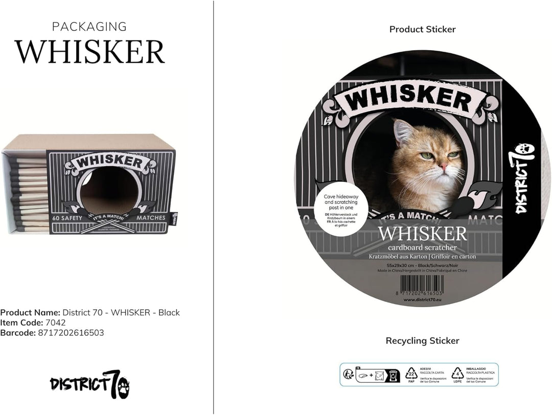 District 70 Whisker, Black, Black