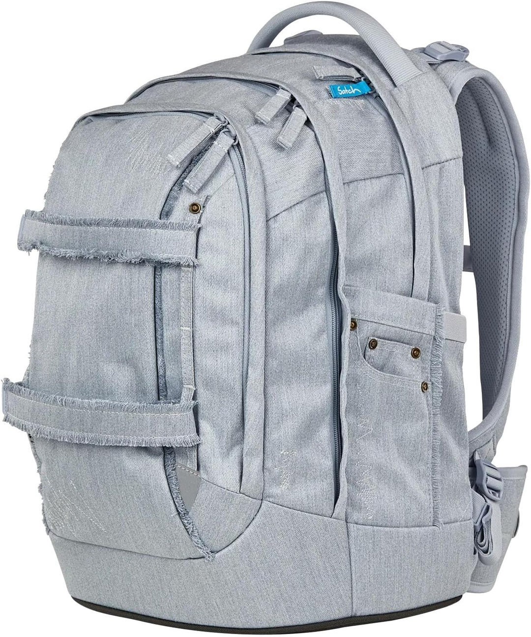 Satch Pack Set Set 3 teilig ab 5. Klasse ergonomisch 30L Stauraum mit Schlamperbox Sportbeutel Washe