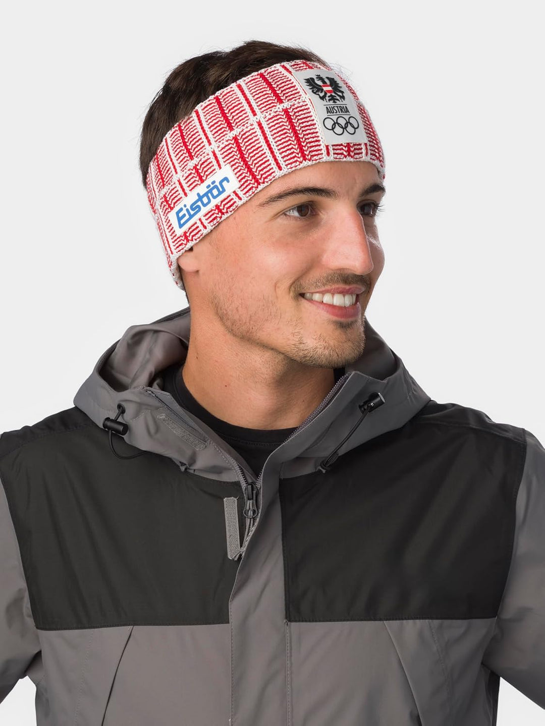 Eisbär Stirnband Herren &amp; Damen Milano Rot - Merino Headband für Frauen - Haarband mit Fleece schütz