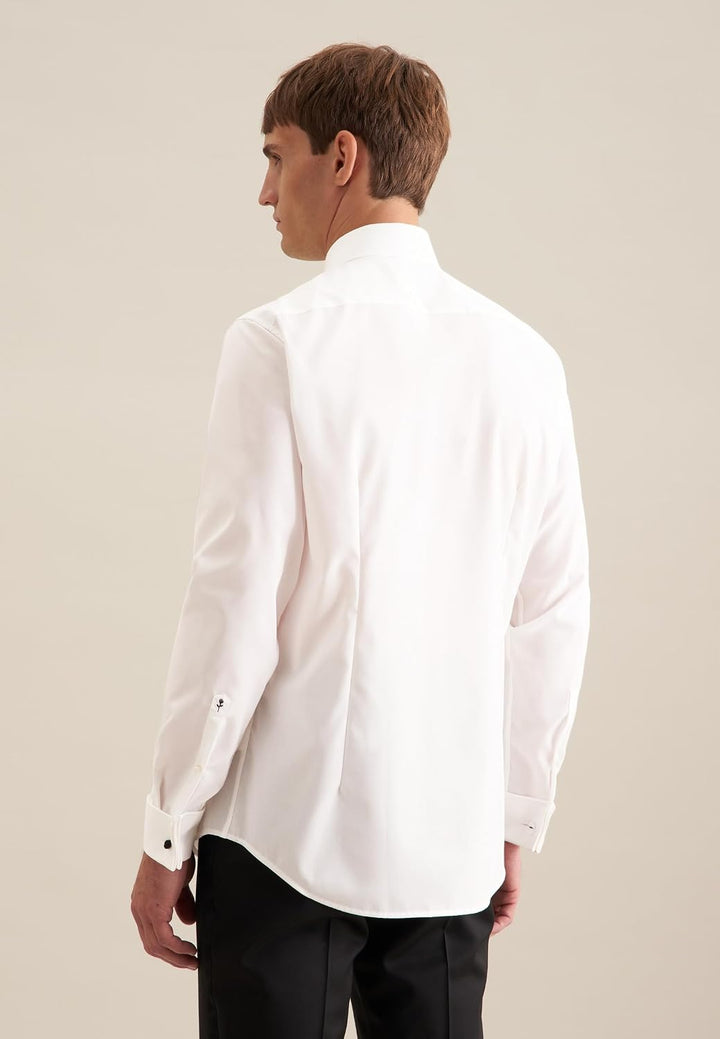 Seidensticker Herren Men Shaped Gala Businesshemd 37 Ecru(245270), 37 Ecru(245270)
