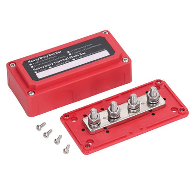 300 A Sammelschiene Stromverteilerblock DC 48 V M8 Anschlussbolzen Batterieanschlussblock für Auto,