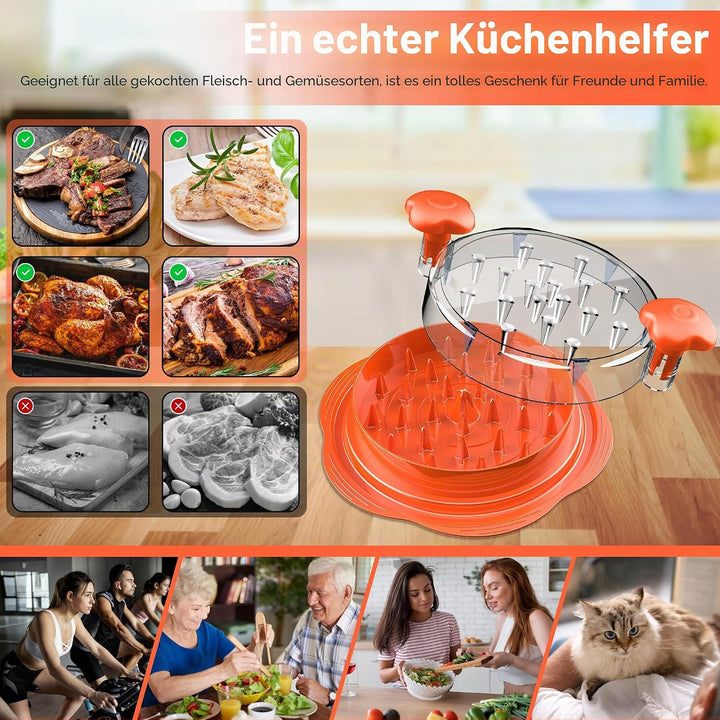 Hähnchen Zerkleinerer, 25 cm grosser pulled chicken shredder, Professionelles Fleischzerkleinerer mi