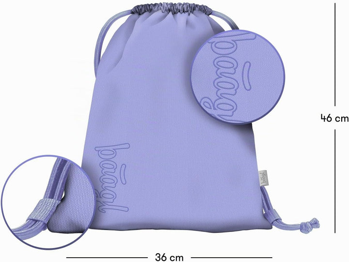 Baagl Federmäppchen Turnbeutel Set 2-teilig Mädchen Schule Mäppchen Violet | Der robuste Gymsack und