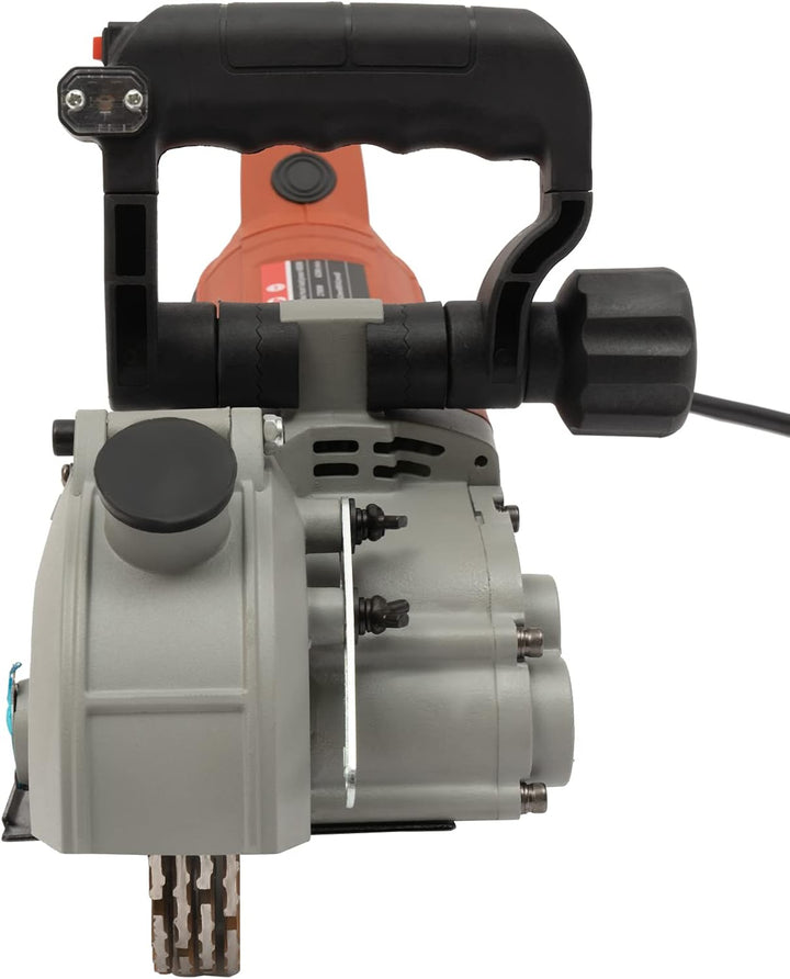 Mauernutfräse, 4800W Schlitzfräse mit 5 x Sägeblätter, 6200RPM Wandfräse Staubfreie Mauerfrase mit M
