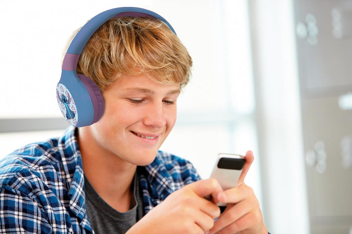 Lexibook - Disney Stitch - 2-in-1 Bluetooth- und kabelgebundene Kopfhörer mit Mikrofon und Steuerung